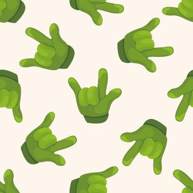 el, karikatür Dikişsiz desen arka plan