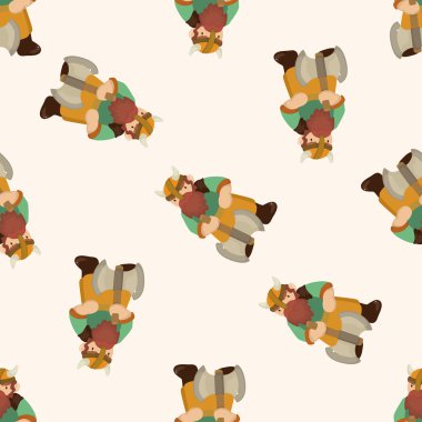 mağara adamı, karikatür Dikişsiz desen arka plan