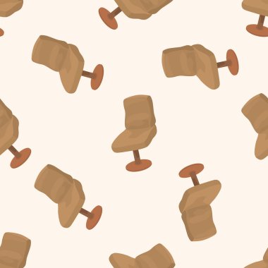 sandalye, karikatür Dikişsiz desen arka plan