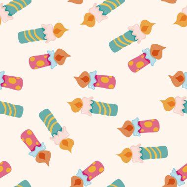 doğum günü mumu, karikatür Dikişsiz desen arka plan