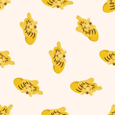 hayvan kaplan çizgi film, çizgi film Dikişsiz desen arka plan