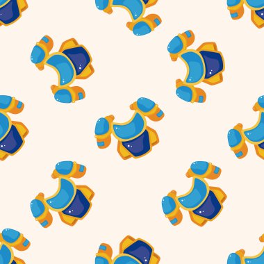 Hokey ekipman, karikatür Dikişsiz desen arka plan