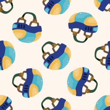 Hokey ekipman, karikatür Dikişsiz desen arka plan
