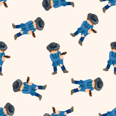 mafya, karikatür Dikişsiz desen arka plan