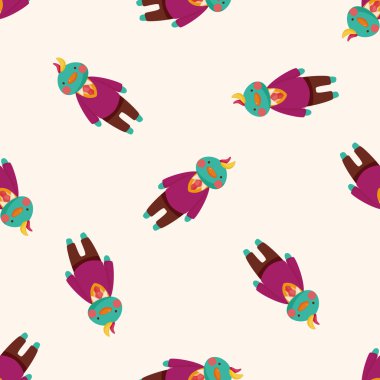 hayvan kuş alt çizgi film, çizgi film Dikişsiz desen arka plan