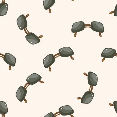 Ekipman güneş gözlüğü, karikatür Dikişsiz desen arka plan seyahat