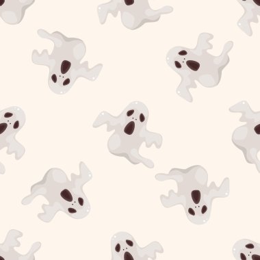 Hayalet, karikatür Dikişsiz desen arka plan