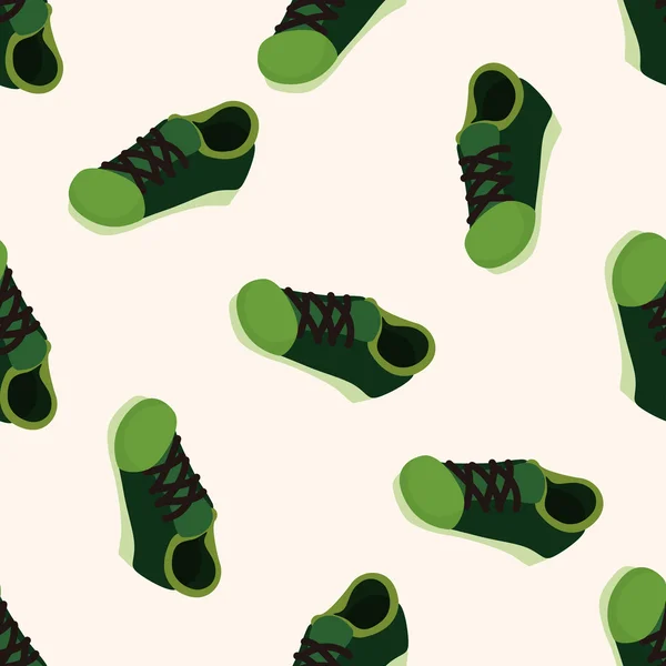 Schuh-Stil, Cartoon nahtlose Muster Hintergrund — Stockvektor