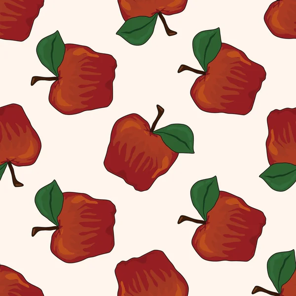 Verduras y frutas, dibujos animados sin costura patrón de fondo — Vector de stock