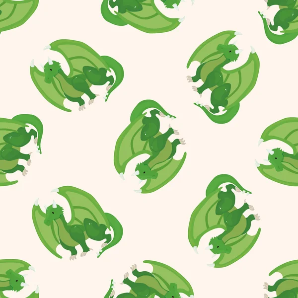 Dragon , cartoon seamless pattern background — Stock Vector