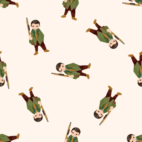 Mafia, cartoon seamless pattern background — стоковый вектор