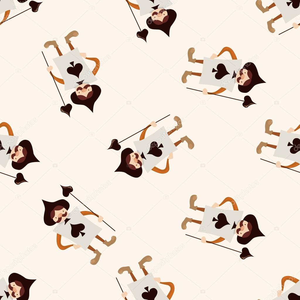 alice in wonderland , cartoon seamless pattern background