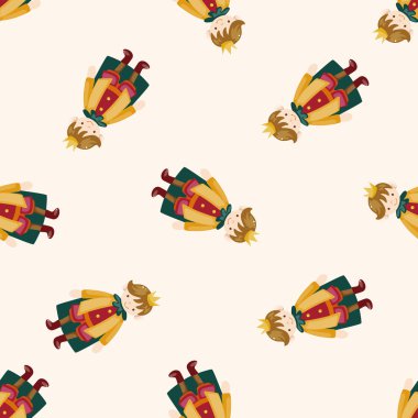 Royal Tema Prens, karikatür Dikişsiz desen arka plan