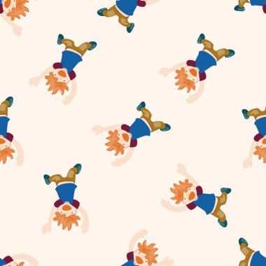 Dikişsiz desen arka plan kişi Zıplama, çizgi film