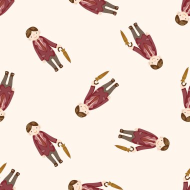 Erkek adam çizgi film, çizgi film Dikişsiz desen arka plan