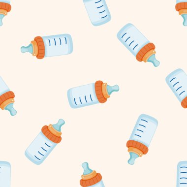 Biberon, Dikişsiz desen arka plan çizgi film