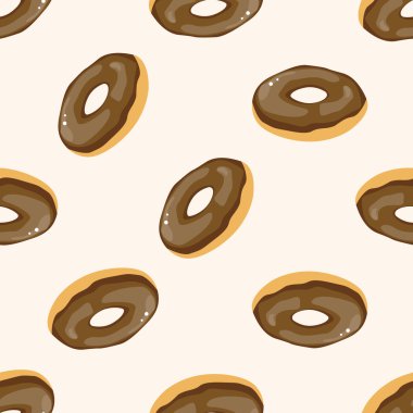 ekmek, karikatür Dikişsiz desen arka plan