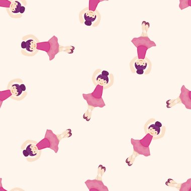 dansçı, karikatür Dikişsiz desen arka plan