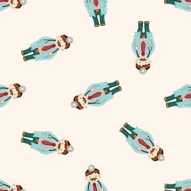 insanlar Tema doktor, karikatür Dikişsiz desen arka plan