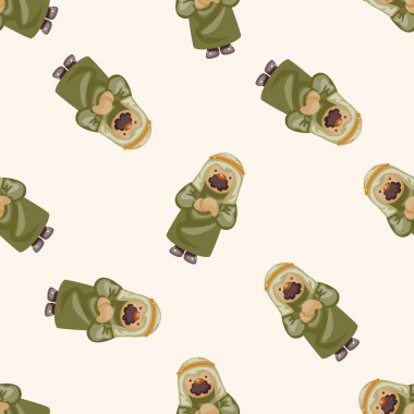 Arap, karikatür Dikişsiz desen arka plan