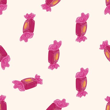 şeker, karikatür Dikişsiz desen arka plan