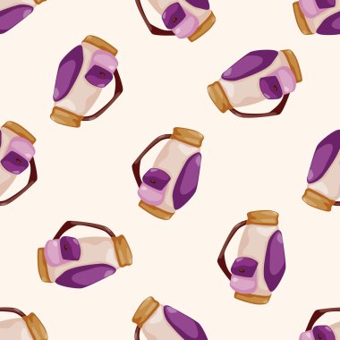 Golf Ekipmanları, karikatür Dikişsiz desen arka plan