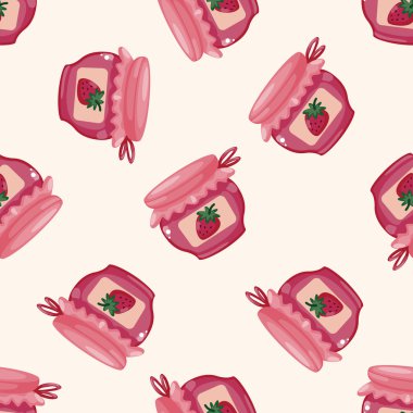 reçel, karikatür Dikişsiz desen arka plan