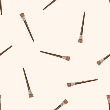 boya fırçası, karikatür Dikişsiz desen arka plan