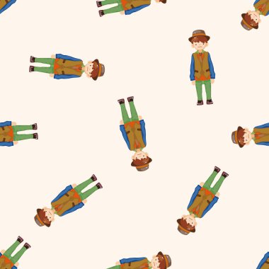 Erkek adam çizgi film, çizgi film Dikişsiz desen arka plan