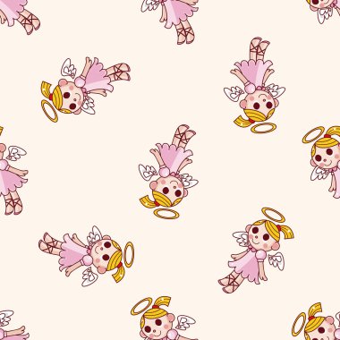 Angel çizgi film Dikişsiz desen arka plan