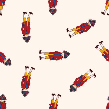 insanlar parti elbise, karikatür Dikişsiz desen arka plan