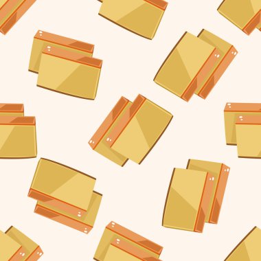 Dikişsiz desen arka plan dekorasyon kek, çizgi film