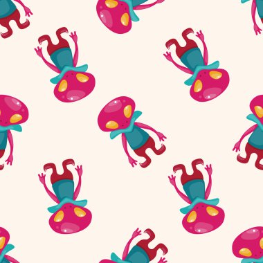 uzaylı, karikatür Dikişsiz desen arka plan