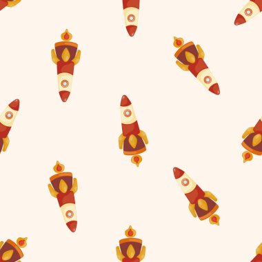 Uzay gemisi, karikatür Dikişsiz desen arka plan