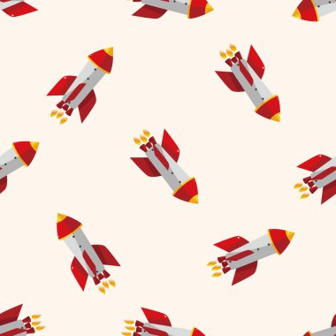 Uzay gemisi, karikatür Dikişsiz desen arka plan