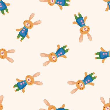 Tavşan, karikatür Dikişsiz desen arka plan