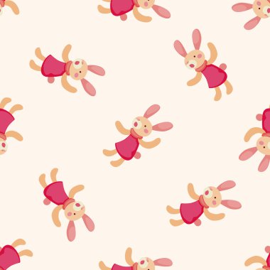 Tavşan, karikatür Dikişsiz desen arka plan