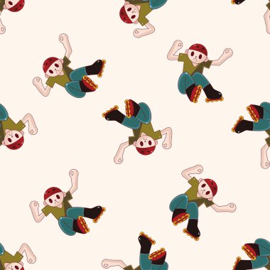 aşırı spor, karikatür Dikişsiz desen arka plan