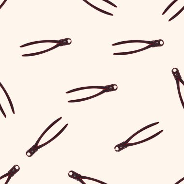 Bahçe makası, karikatür Dikişsiz desen arka plan