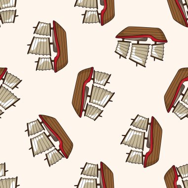 ulaşım tekne, karikatür Dikişsiz desen arka plan