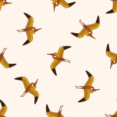 dinozor, karikatür Dikişsiz desen arka plan