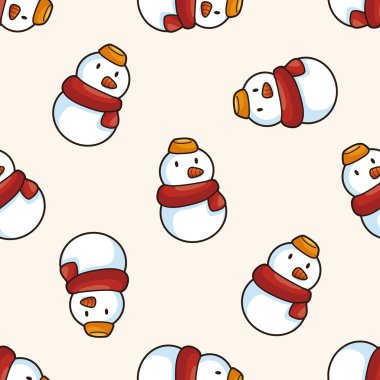 Hava karlı, karikatür Dikişsiz desen arka plan