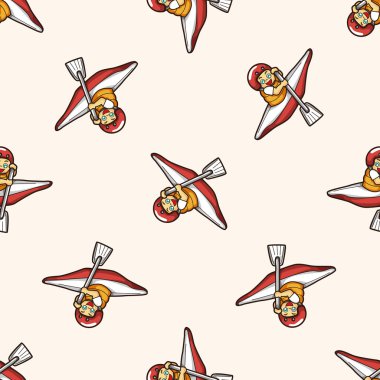 su sporları, karikatür Dikişsiz desen arka plan