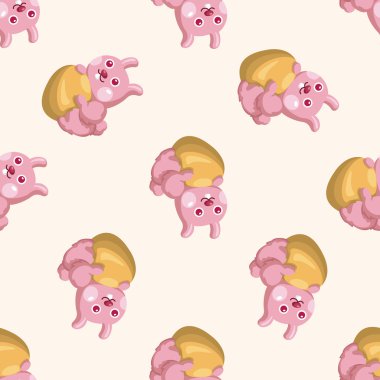 Paskalya tavşanı, karikatür Dikişsiz desen arka plan