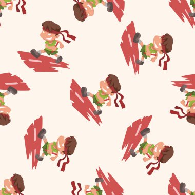 öğrenci, karikatür Dikişsiz desen arka plan