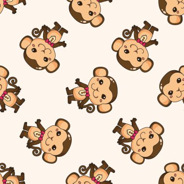 hayvan çizgi film, çizgi film Dikişsiz desen arka plan