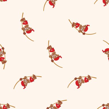 korsan, karikatür Dikişsiz desen arka plan