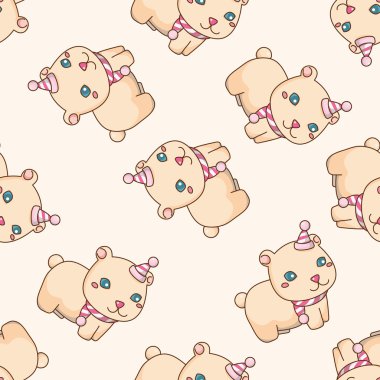 hayvan çizgi film, çizgi film Dikişsiz desen arka plan