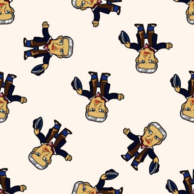 mafya, karikatür Dikişsiz desen arka plan