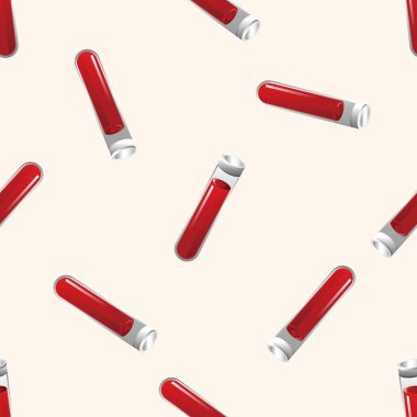 Test tüpleri ve kadehler, karikatür Dikişsiz desen arka plan